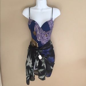 Domani Italian made swimsuit and scarf duo